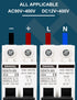 30 Amp 12V-400V AC DC Miniature Circuit Breakers (10A 15A 20A 25A 40A 50A 60A Optional) for Solar Panel PV System - Disconnect Switch, AC 110V DIN...