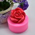 2Pcs/Set 3D Rose Flower Candle Molds, Rose Shaped Craft Art Silicone Mold for Fondant Cake Decoration Making Beeswax Candle Handmade Soap Lotion B...