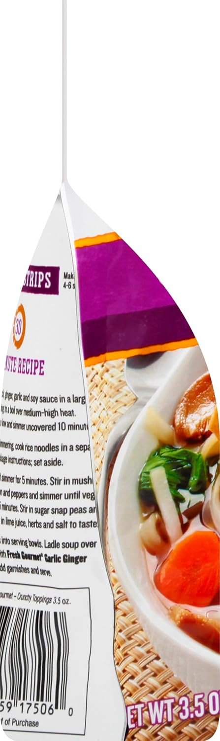 Fresh Gourmet, Wonton Strip, Garlic Ginger, 3.5 Oz...