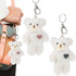 2pcs Plush Bear Keychain Teddy Bear Keychain Aniaml Key Ring Hanging Ornament Plush Stuffed Animal Car Key Holder for Girls Women...