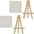 Hello, Artist! Party Pack Mini Canvas with Easel, 4 Pieces, None...