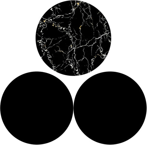 Foldable Telephone Support, Mobile Phones and Tablets, The Grip (3 Pack)-Black Marble...