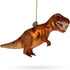 T-Rex Dinosaur Blown Glass Christmas Ornament...