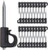 SELEWARE 40 Pieces Q-Hanger, Home Christmas Lights Hanger Hooks for Easy Release Outdoor Wire and Fairy Lights, Heavy Duty 40 LB Capacity...