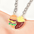 yaozeio Friendship Keychian Gift for Best Friend Bff Couples Avocado Hamburg Keychain for Husband Wife Gifts...