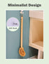 Updated Modern Version Toilet Bowl Brush, Natural Coconut Fiber Brush Head and Beechwood Handle for Bathroom Toilet - Sturdy, Deep Cleaning, Eco-F...