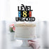 Level 8 Unlocked Game Birthday Cake Topper - Video Game Boy's 8th Birthday Game On Party Cake Supplies - Gaming Level Up Winner Party Decoration...