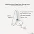 Spring Cage Latch Door Spring Hook Metal Finger for Fixing Rabbit, Dog, Cat, Parrot, Guinea Pig, Bunny, JSM Pet Cage Door(20Packs)...