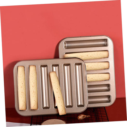 Homoyoyo Biscuit Mold Cake Molds Cookie Molds Chocolate Candy Molds Pastry Baking Molds Madeleine Pan Biscuit Stick Baking Tray Household Baking M...