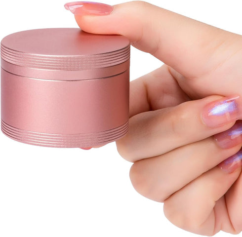Pink Metal Pill Box Daily - Single Waterproof Travel Pill Container for Purse, Portable Pill Case for Vitamins, Fish Oil, Medicine, Cute Pill Hold...