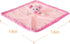 Apricot Lamb Stuffed Animals Security Blanket Pink Pig Infant Nursery Character Blanket Luxury Snuggler Plush (Pink Pig, 14 Inches)...