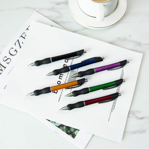 Retractable Ballpoint Pens Black Ink 1mm Medium Point Work Pen Smooth Writing for Men Women Office Business(6 count+3 refills)...