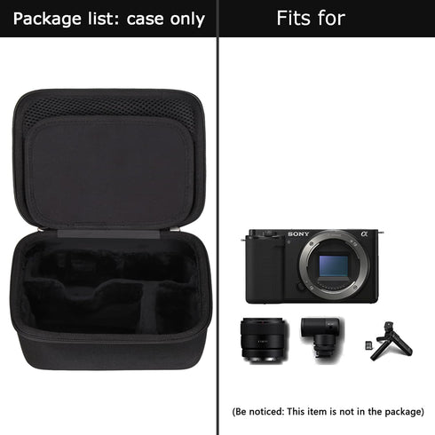 EVA Hard Storage Case for Sony ZV E-10 Interchangeable Lens Mirrorless Vlog Camera Kit, Shockproof Protective Container Bag...