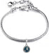 Spakling Blue A to Z Letter Initial Charm Alphabet Capital Name Dangle Beads Compatible With Pandora Charms Bracelets and Necklaces...