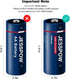 18500 Rechargeable Solar Battery 3.2 Volt, LiFePO4 Lithium 3.2v 1000mAh Batteries for Outdoor Garden Solar Lights,Flashlight, Home Devices 2 Pack...