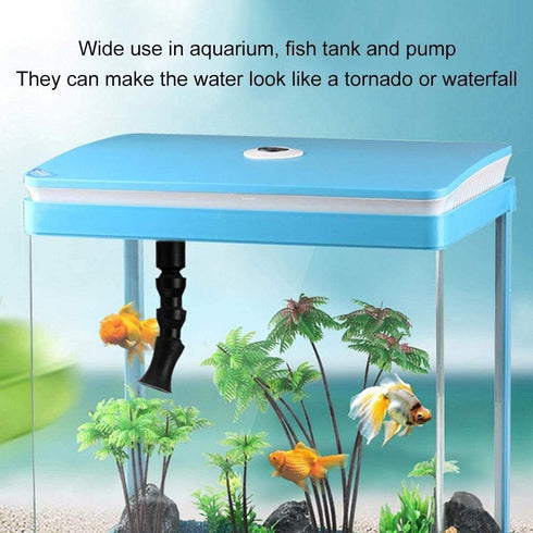 NGe Flexible Aquarium Tornado Nozzle, 360°Fish Tank Rotating Water Outlet Aquarium Outflow End Plumbing Fitting,Water Outlet Return Pipe Plumbing ...