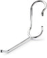 Shelf Pole Hooks | 5-Pack 4" All-Purpose Hooks | Chrome | Heavy-Duty Snap-On for 1" Metro, Wire, or Metal Shelving | Ideal for Garage, Kitchen & W...