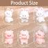 Rolin Roly 6PCS Resin Cute Rabbit and Pigs Micro Landscape Decorations for Bunnies Terrarium Decor Tiny Piggy Toy Plastic Cute Fairy Garden (6PCS)...