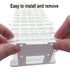 Plastic Test Tube Rack 2 Pack White 40 Holes Lab Test Tube Rack Holder for 21mm and Below The Test Tubes, Detachable, White...