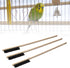 Zerodis 3PCS Brushes for Pets Bird Cage Brush Wooden Cleaning Brush Portable Long Handle Bird Cage House Brush Accessory for Pet Birds Parrots Cag...