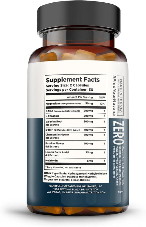 Shut Eye Natural Sleep Aid Supplement for Adults | 5mg Melatonin | Helps Relax and Promote Natural Deep Sleep with Valerian Root, Chamomile & Magn...