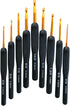 9 Pcs Crochet Hooks Ergonomic Crochet Needles Soft Grip Knitting Needles for Make Scarves Gloves Blankets and Pet Clothes......