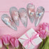 5D Aurora Butterfly Nail Stickers for Women Cartoon Butterfly Nail Art Stickers for Nail Designs Embossed Butterfly Stickers for Nails Design Rose...