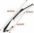 15.7" UTV Manual Windshield Wiper for Polaris Ranger RZR Can Am,Hisun,CFMOTO,Hand Operated Wiper Blades Assembly Instruction Included...