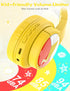 Kids Bluetooth Headphones, Wireless Headphones with Microphone, 74/85/94dB Volume Limited, 80H Playtime, Foldable Over Ear Headphones for School, ...