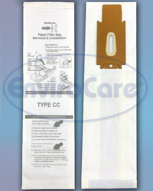 EnviroCare Oreck Vacuum Cleaner Bags to Fit Style Cc and All Upright Models, X-Large, 8 Pack, White (713)...