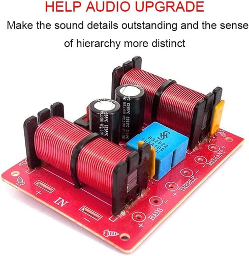 3 Way Speaker Crossover, 150W 3 Way 3 Speaker Unit HiFi Home Speakers Audio Frequency Divider Crossover Filters...