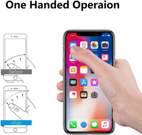 Cell Phone Ring Holder Stand, Transparent Phone Ring Holder Finger Kickstand 360° Rotation Phone Ring Finger Grip Compatible with All Smartphones(...