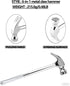 6-in-1 Metal Multifunction Hammer & Screwdriver Hand Tool Set Including Cross & Flat Screwdriver for Opening Walnuts, Wall Hanging, Nice Little Gi...