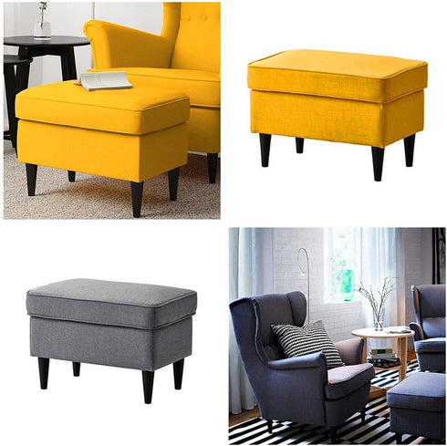 WEICHUAN Black Round Solid Wood Sofa Couch Chair Ottoman Loveseat Table Dresser Cabinet Furniture Legs Wooden Furniture Feet Replacement (10" Set ...