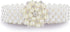 Dubulle Women’s Pearl Belts Elastic Bridal Sash Crystal lvory Bead Wedding Belt Sexy Bridesmaid Dress Girl Waist Chain...