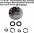 (8+8 Sets 1/2” & 3/8" Impact Retaining Ring Clip Friction Ring Hog Ring with O-Ring for Milwaukee Electric Pneumatic Type Impact Wrench...