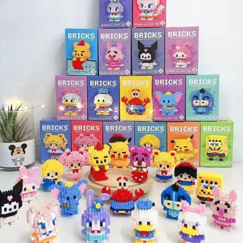 3D Mini Building Blocks, Micro BlocksToy Gift,Easter/Birthday/Christmas (Panda Pumpkin hat 396 PCS)...
