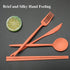 Plastic Travel Utensils, 4 Sets Camping Utensils Plastic Spoons and Forks Set Plastic Silverware, Portable Reusable Utensils Set with Case for Pic...