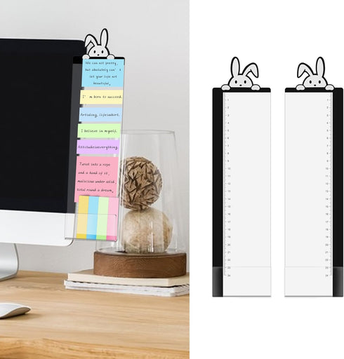 Monitor Memo Board - Multifunction Computer Monitor Memo Board Transparent Monitor Side Panel Creative Desktop Memo Board Easy to Use Suitable for...