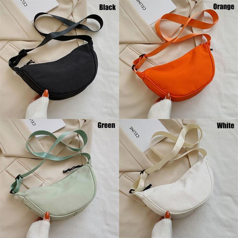 Crossbody Bag for Women Shoulder Messenger Bag Chest Bag Underarm Bag Casual Nylon Cross Body Bag(black)...