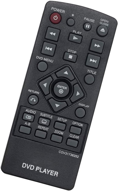 AIDITIYMI COV31736202 Replace Remote Control fit for LG DVD Player DP132 DP132NU...