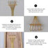 EXCEART 2pcs Five-Tooth Bamboo Sand Rake Mini Bonsai Accessories rake for Zen Garden Office Desk Accessories Zen Garden Accessory Sandbox for Mini...