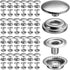 APRUNM 100 Pieces of Stainless Steel snap Set 15 Pieces of mm snap Button snap Cap with Pliers and 3 Pieces of Tools for Canvas Bag Leather DIY Cr...