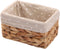 Rectangular Wicker Storage container, Organizer Box,Kingwillow, Art & Craft (Small)...