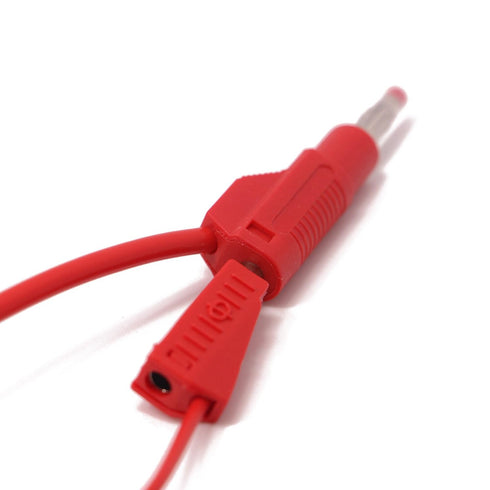 10sets Retractable Sheath 4mm Banana Plug Connectors Stackable Wire Solder Multimeter Test Leads Ends Banana Plugs Adapter with Banana Jack Socket...