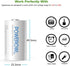 POWEROWL Rechargeable C Batteries Nickle Metal Hydride 5000mah Low Self Discharge NiMH C-Cell Battery (4 Pack)...