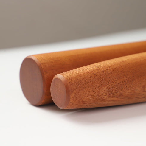 Muso Wood Sapele Wooden French Rolling Pin for Baking, Tapered Roller for Fondant, Pie Crust, Cookie, Pastry (French 17.5inch)...