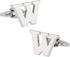 Letter W Cufflinks Monogram Men's Initial Cuff Links with Travel Presentation Gift Box Wedding Groomsmen Groom Party...