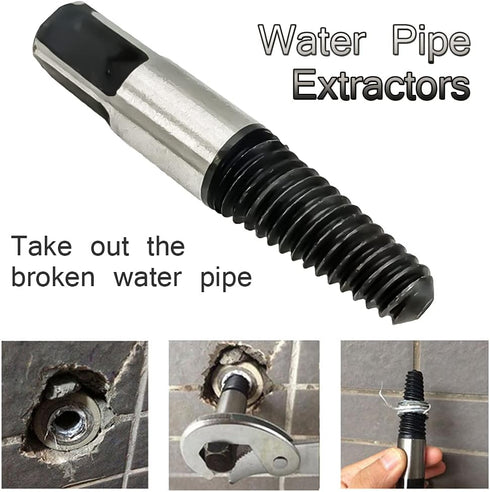 WANXIANG 1/2" Carbon Steel NPT Pipe Tap and 1/2" Broken Water Pipe Extractor,Home Water Pipe Repair Kit...