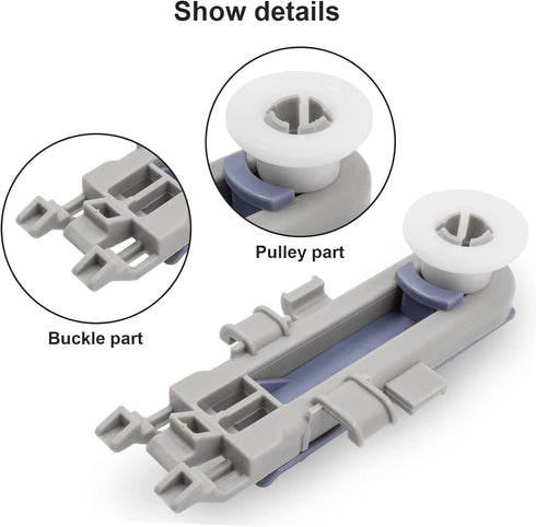 2 Pack 8561996 Dishwasher Upper Rack Adjuster Wheel for Whirlpool AP6285708 PS11746477